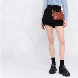 Maje High-Waisted Layered Shorts